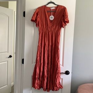 Size large petal and pup dusty rose dress